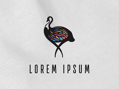 Stained Glass Emu animal bird bold branding clean conceptual elegant icon illustration intricate logo