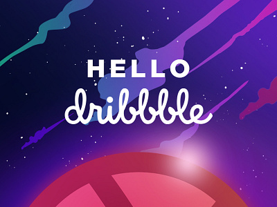 Hello Dribbble dribbble illustration