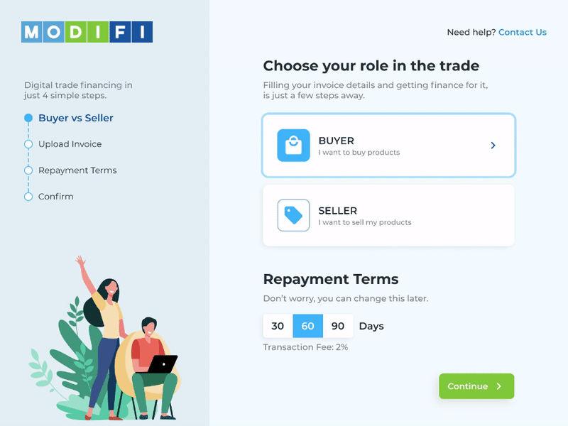 Buyer vs Seller branding buyer design german modifi motion graphics seller ui ux web web design website