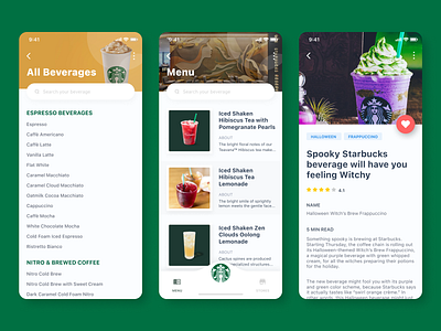 Starbucks Content + Directory design