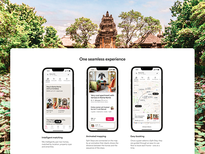 One Seamless Experience airbnb animated mapping design easy booking experience flat intelligent matching layout seamless split stay ui ux