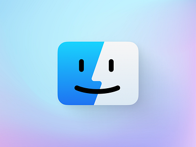 Finder apple branding design finder icon illustration mac macos vector
