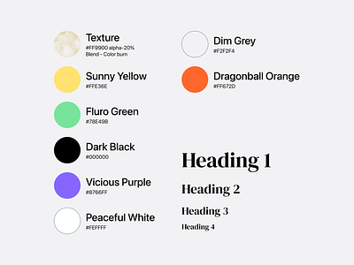 Simple DS Color + Font Styles branding colors design design system flat font styles fonts google layout pitch deck tokens ui