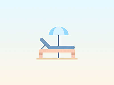 Iconic Beach Homes airbnb beach breezy design flat house icon iconic illustration layout sandy beach umbrella view
