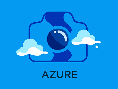 Azure 2d azure blue camera clouds colors design filter illustration vector