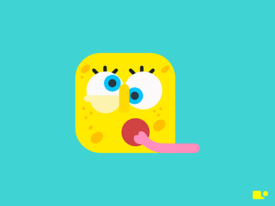 Bubble Spongebob cartoon character crazy flat funny icon illustration nickleodeon spongebob squarepants