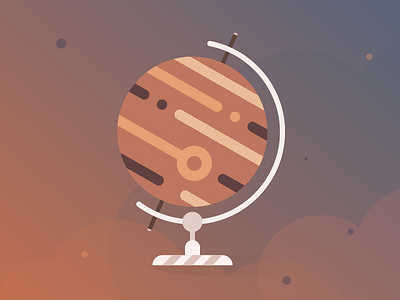 Jupiter Stand illustration jupiter planet simple