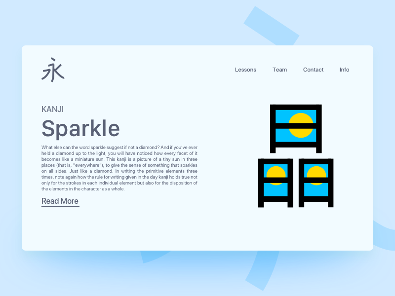Kanji Sparkle by Dhananjay Garg on Dribbble