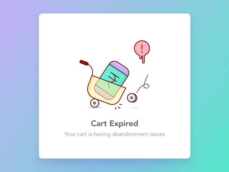 Cart Expired by Dhananjay Garg on Dribbble
