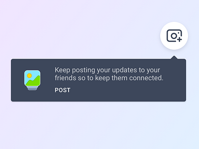 Floating Notification add photo component floating ftue gallery icon illustration notification ui ui element ux