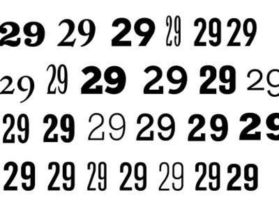 Type Study for some branding numbers