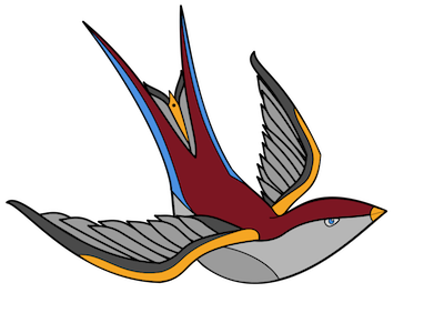 Birds Fly South bird illustration logo swallow tattoo traditional traditional tattoo