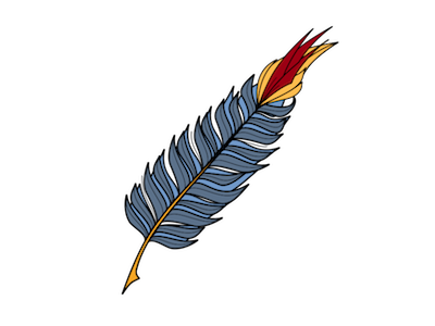 Feather/Quill feather illustration layers logo quill tattoo traditional traditional tattoo