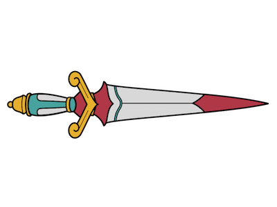 Silver Dagger dagger illustration knife logo tattoo traditional traditional tattoo