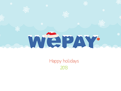 WePay Holiday Logo flat design illustration logo
