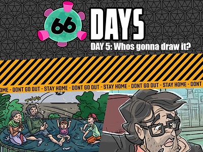 66 Days Webcomic Promo adobe illustrator character design promo socialmedia webcomic