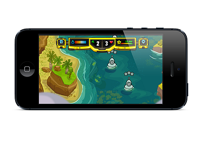 Tiny Oceans: Currents Game, Map Screen adobe illustrator game game art island map mobile mobile game ocean