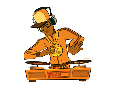 Hip Hop Nigh Promo Element: the DJ