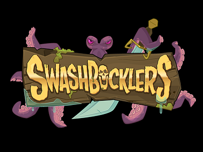 Swashbucklers logo adobe art game illustrated illustrator logo vector