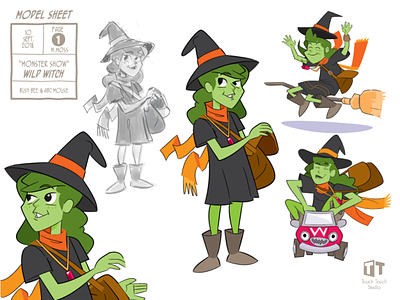 Model Sheet: Wicked Witch adobe illustrator character animation character concept character design illustration illustrator kids app vector