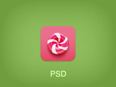 "Theme" icon - FREE PSD candy free green icon pink psd round square sweet swirl theme