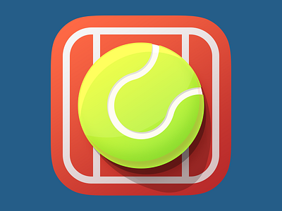 Tennis Ball ball blue flat green icon ios red sport tennis yellow