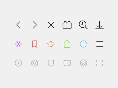 Browser UI Icons