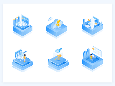 isometric educational illustration