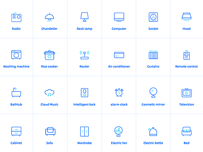 Smart Home Icon icon illustraion linear linear icons