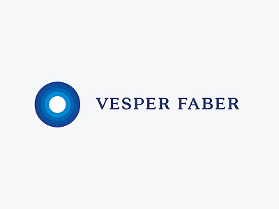 Vesper Faber Logo branding clean latin logo moon