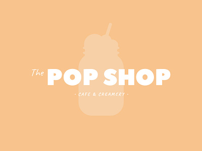 Pop Shop - Color, Backgrounds, and Logo branding color fun logo pop shop simple