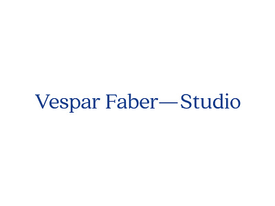 Vesper Faber Studio logo wordmark