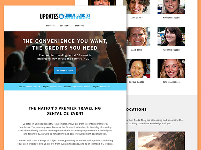 UCD 2017 WIP clean homepage media minimal minimalist web design website