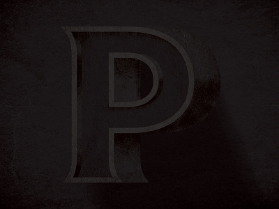 Letter P 3d alphabet letter p