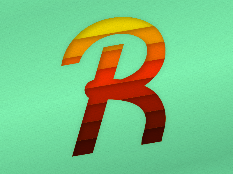 Letter R by Mitch Kelly on Dribbble
