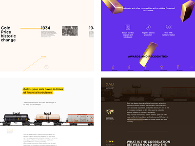 Gold history — Longread with Parallax bars change gold historic landing longread price rail wagon