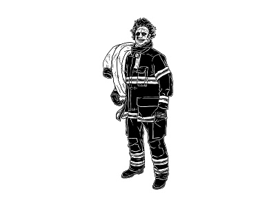 The Daily Life of Horror Stars - Leatherface drawing illustration
