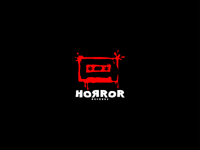 Horror Records - logo concept concept design graphic logo redesign