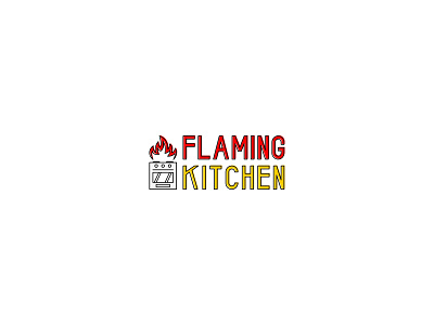 Flaming Kitchen - logo konsep concept design graphic logo