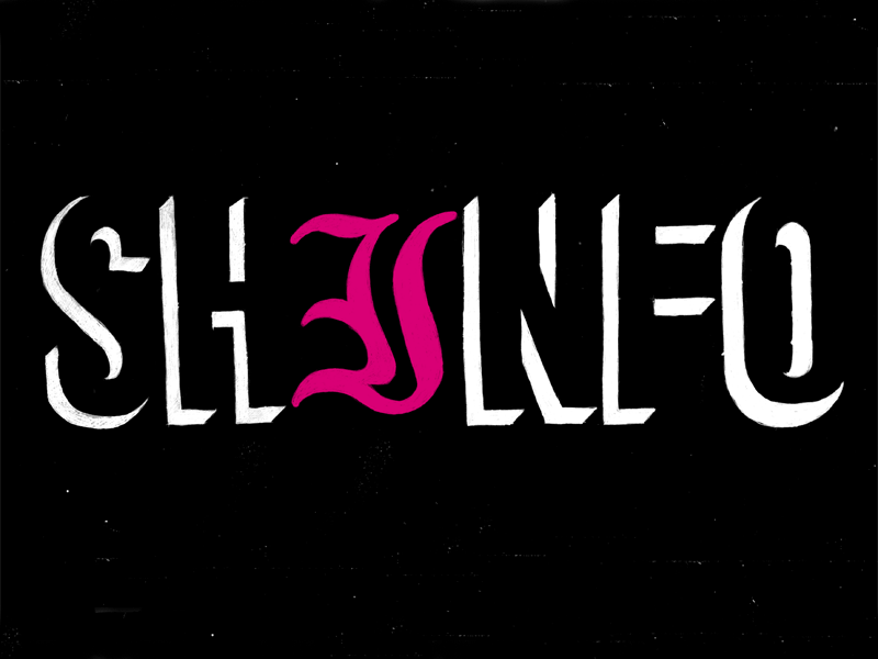 Shinfo animation doodle illustration typelettering typography