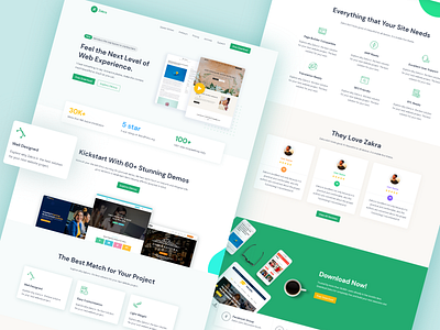 Landing Page Design - Zakra