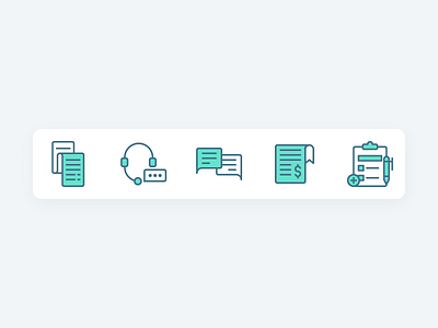 Support Icons design flat icon iconography icons illustration line icons simple stroke support ui ux vector icons web web icons