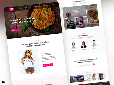 Shop Pulp - Mockup Design banner branding design graphic design home page shopping ui website
