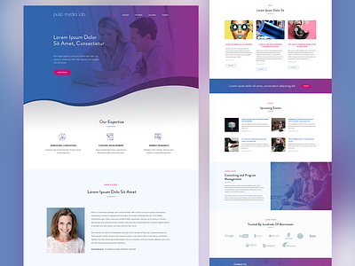 Mockup - Pulp media lab branding design graphic design home page shopping ui website