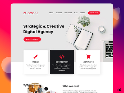 Radon5 - Landing Page