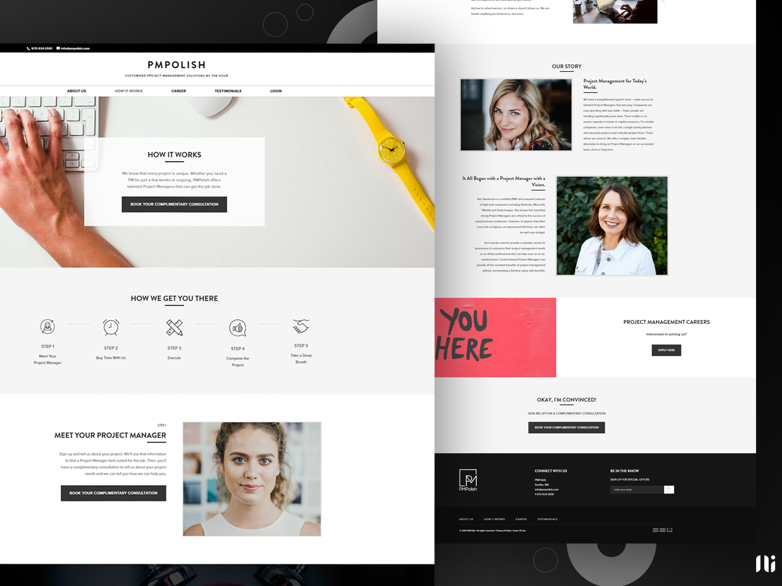 Landing Page - Project Management by Ajison E U on Dribbble