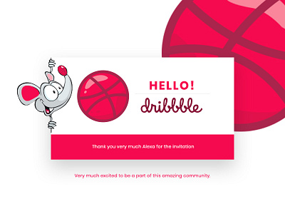 Dribble Debut debut design dribbble illustration photoshop
