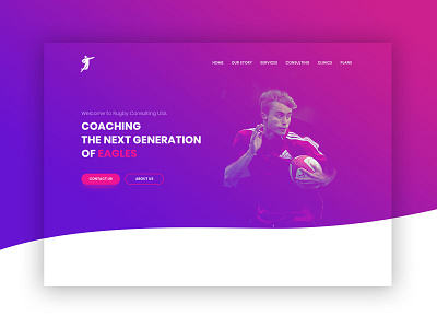 Rugby Landing branding business design graphic design photoshop ui website