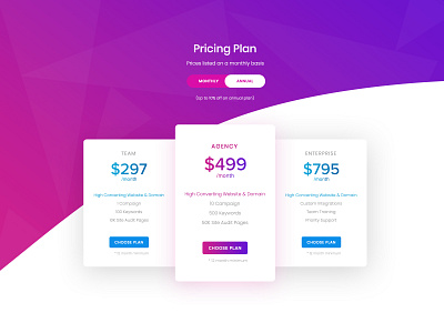 Pricing Table business design graphic design photoshop price list pricing plan ui website