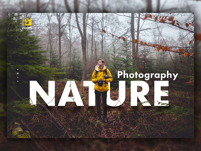 Nature Photograohy agency graphic design landing page nature photography slider webdeisgn